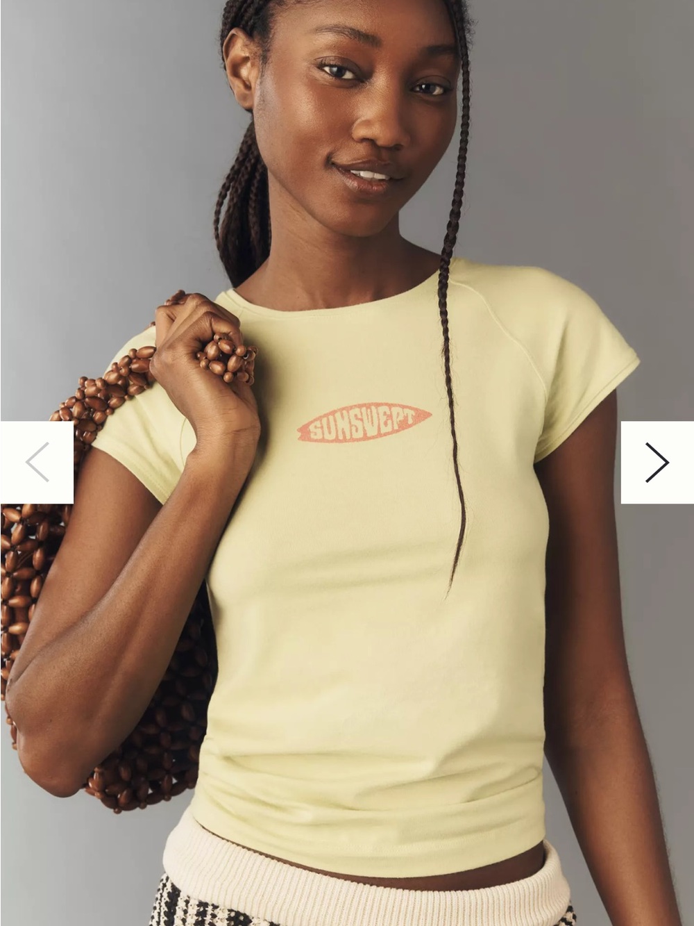 Anthropologie Lime Green Short Sleeve Tee
